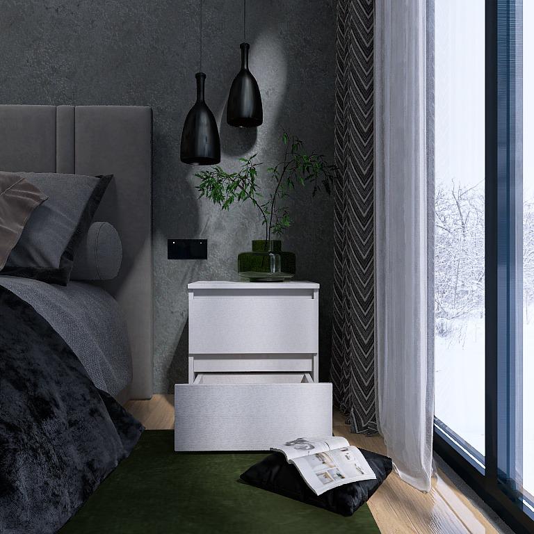 Тумба прикроватная Эверест ТЛ-1 Лайт 45х38х49 см Нимфея Альба (EVR-4674) - фото 4 Тумба прикроватная Эверест ТЛ-1 Лайт 45х38х49 см Нимфея Альба (EVR-4674) - фото 4