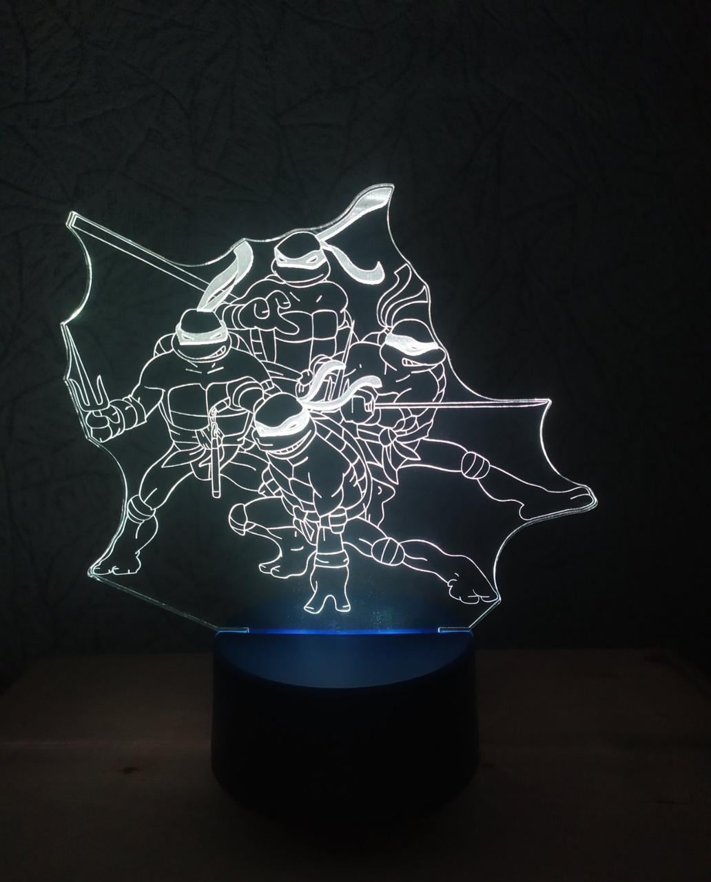 3D-ночник Ниндзи-ракушки Команда несколько подсветок/на батарейке (1933391223)