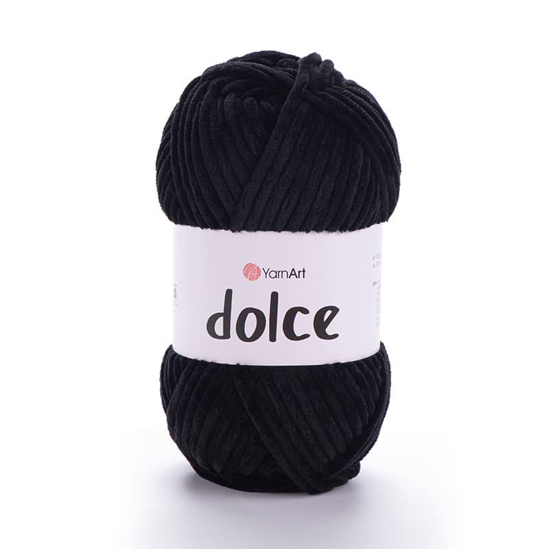 Пряжа YarnArt Dolce 742 Черный Пряжа YarnArt Dolce 742 Черный