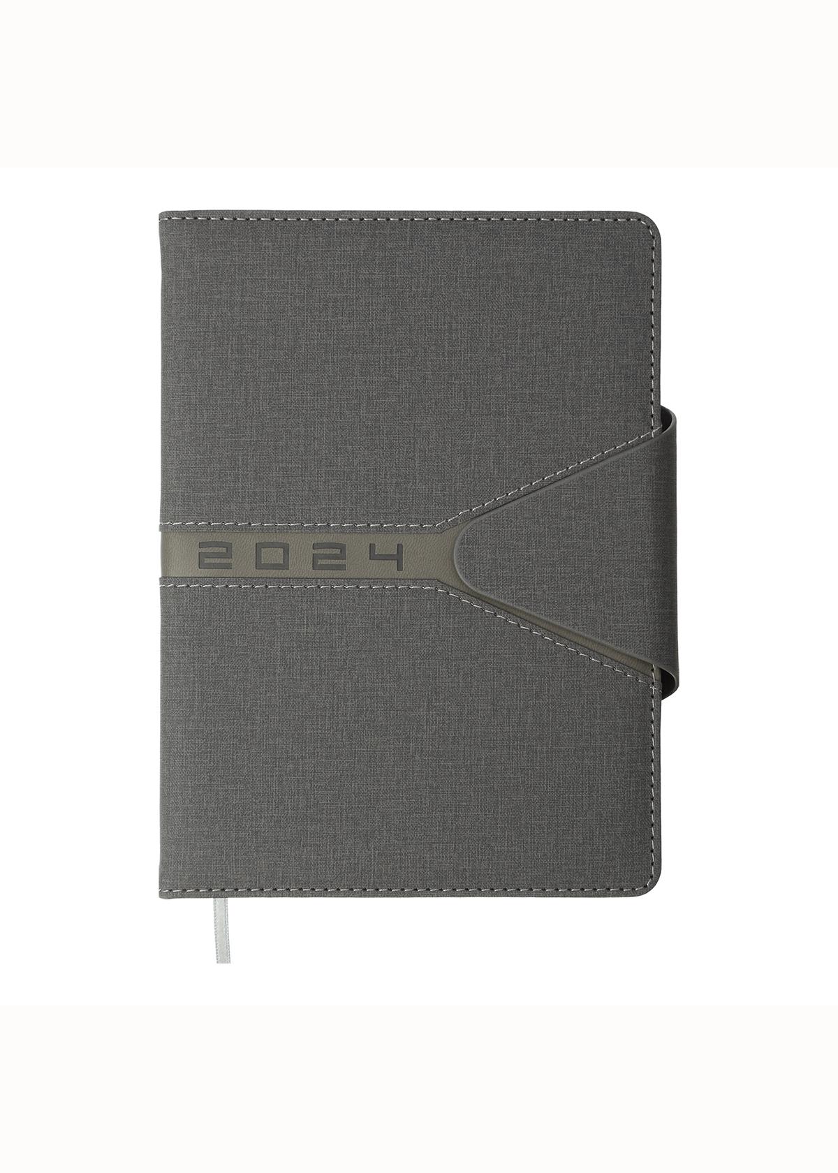 Дневник Buromax 2024 A5 Navigator датированный Серый (BM.2124-09)