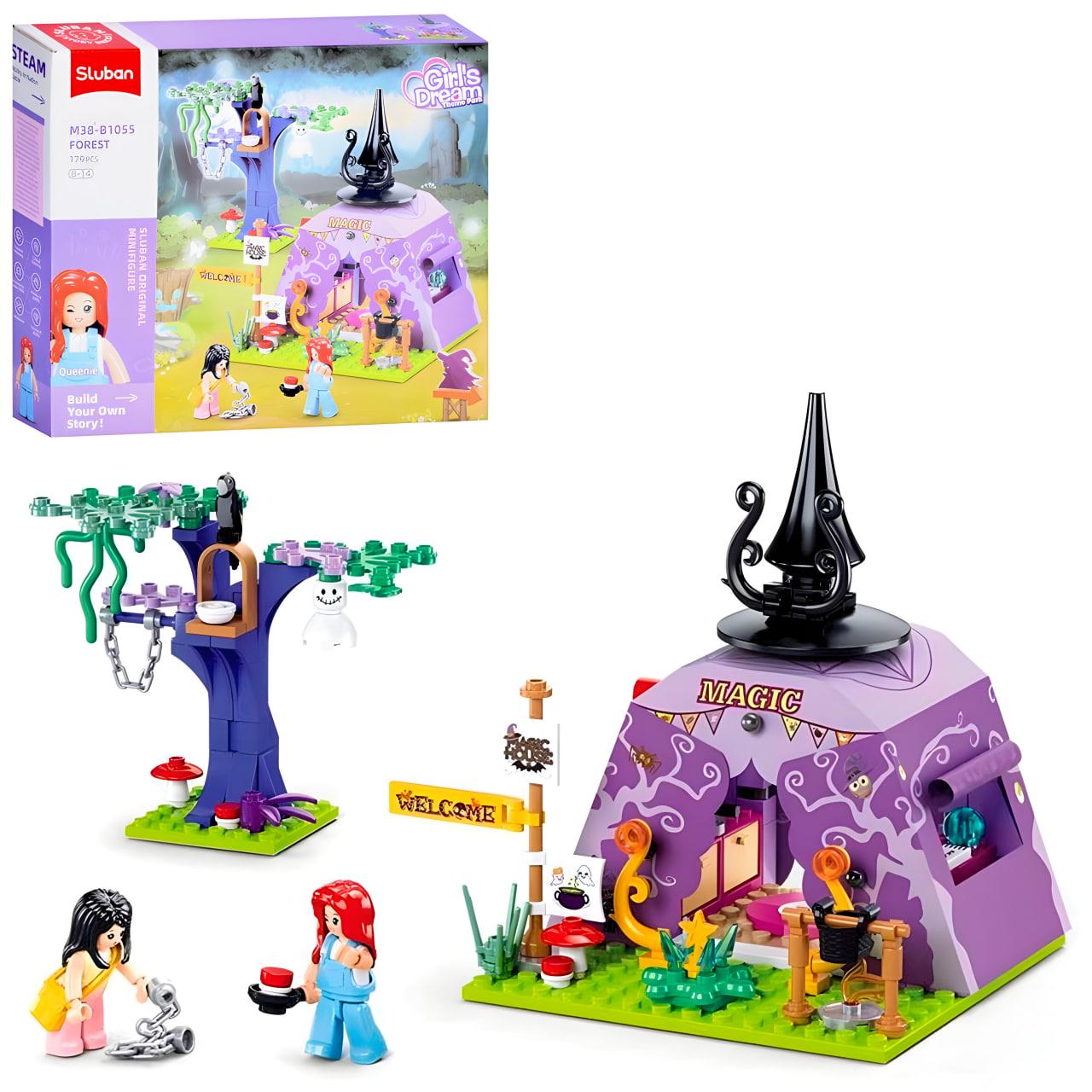 Конструктор Sluban Будинок чарівниці 179 деталей (M38-B1055) - фото 3 Конструктор Sluban Будинок чарівниці 179 деталей (M38-B1055) - фото 3