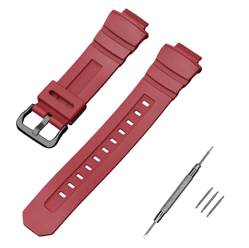 Ремінець для Casio G-Shock G-7700 Red BK (4054) Ремінець для Casio G-Shock G-7700 Red BK (4054)