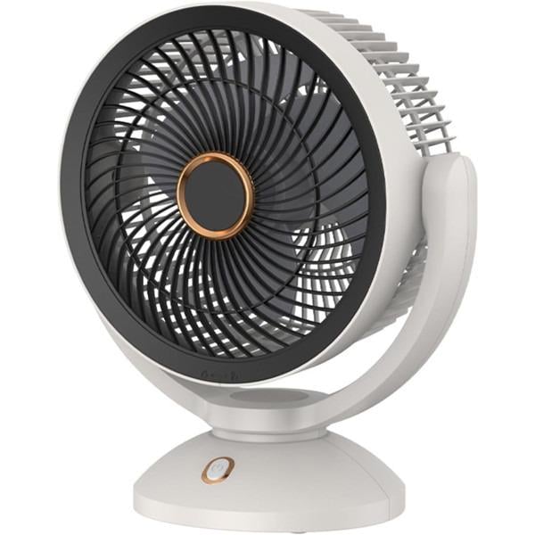 Вентилятор портативный GICOOK c USB подсветкой 4 скорости тихий настольный/напольный Белый (26137217)