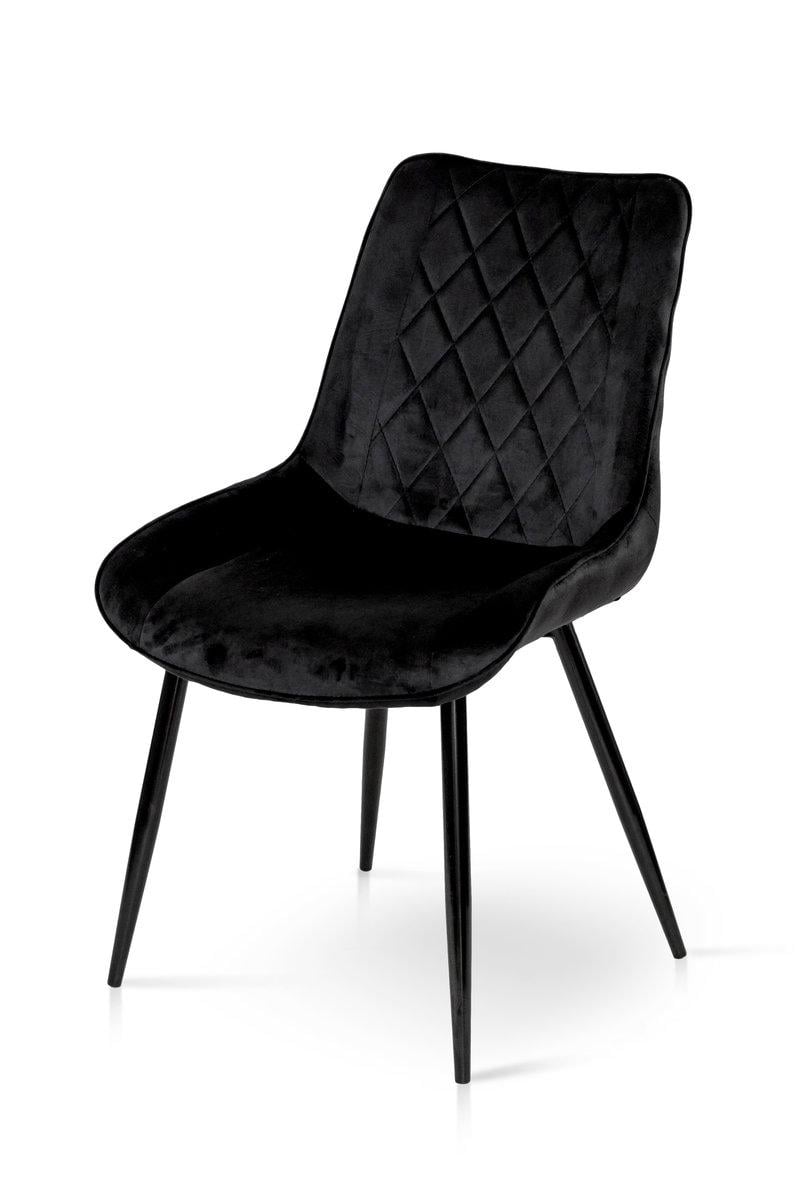 Стілець кухонний Мікс Меблі Корфу велюр Чорний