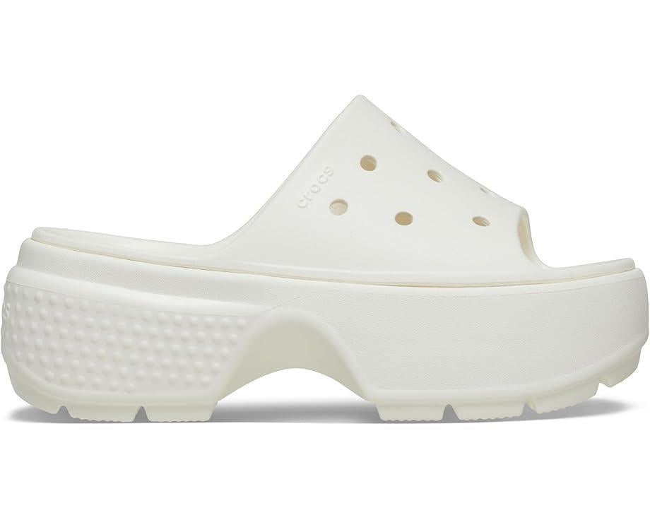 Шльопанці жіночі Crocs Stomp Slide Chalk Craie р. 41-42 W10 Білий (‎209346) - фото 1