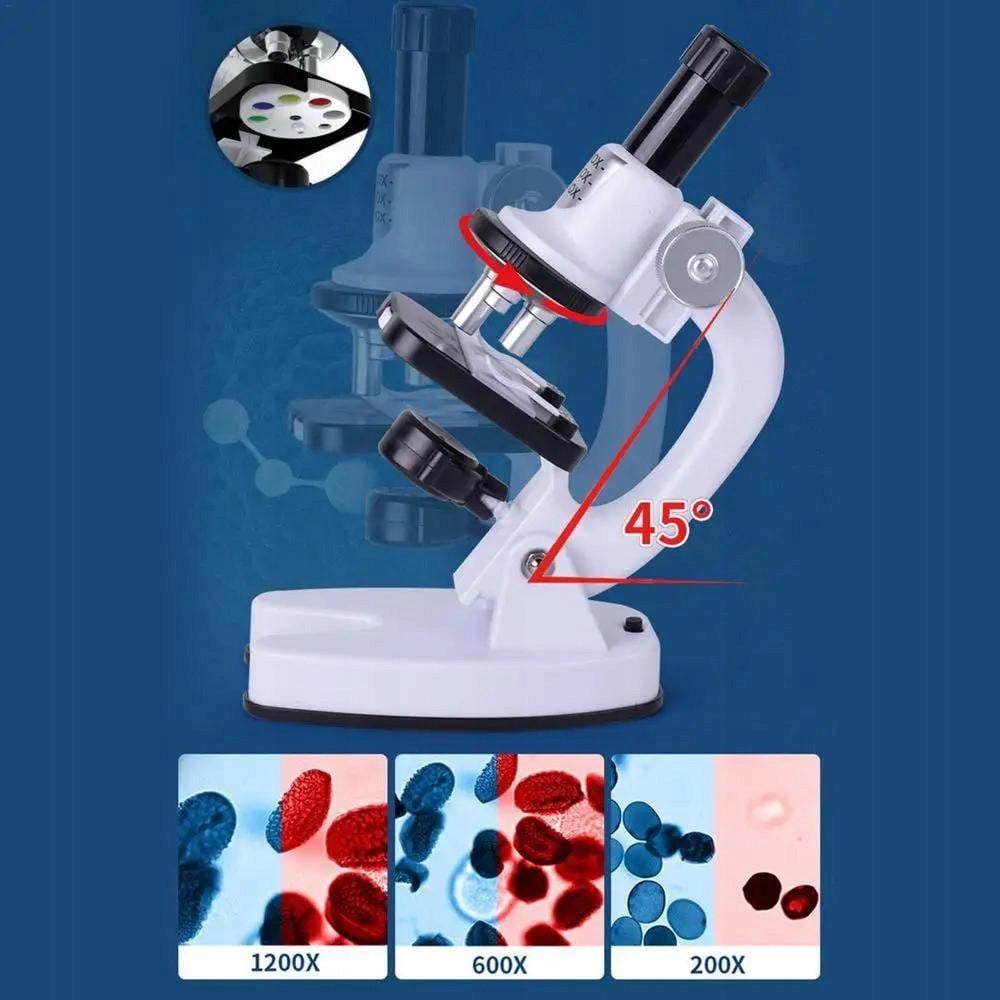 Микроскоп для детей YG Toys с 1200x увеличением белый (2133528096) - фото 10 Микроскоп для детей YG Toys с 1200x увеличением белый (2133528096) - фото 10