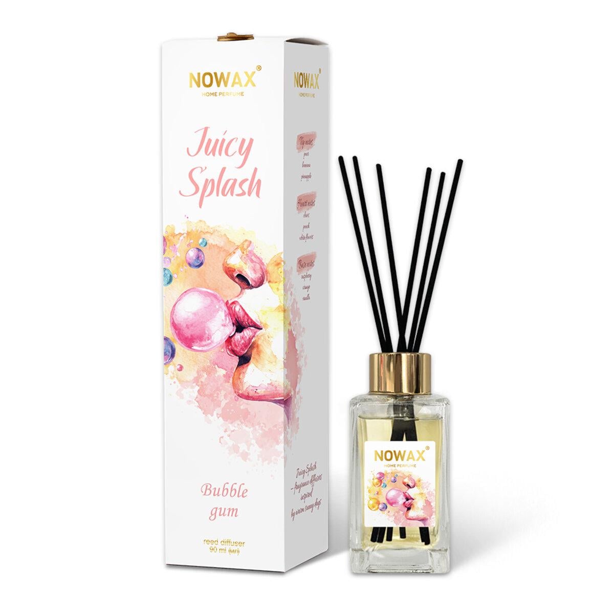 Аромадиффузор с палочками Nowax Juicy Splash-Bubble Gum 90 мл (10980)