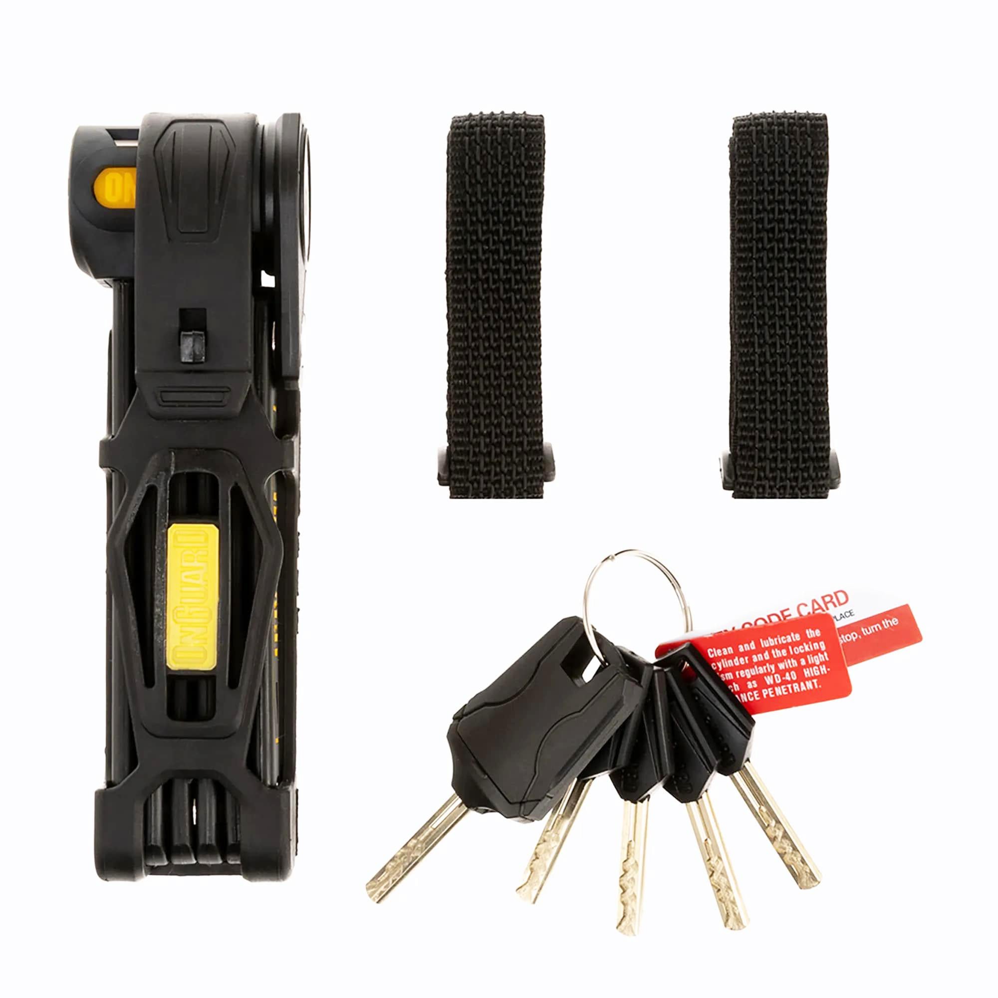Замок складной Onguard K9 Heavy Duty Combo 5 ключей 75 см