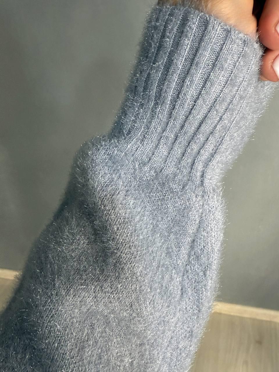 Светр жіночий Fancy Matinee 5977 ангора базовий OS Сірий (5036) - фото 7 Светр жіночий Fancy Matinee 5977 ангора базовий OS Сірий (5036) - фото 7