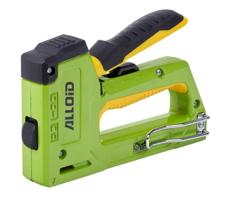Степлер строительный для скоб Alloid Pro 6 в 1+1500 скоб алюминий