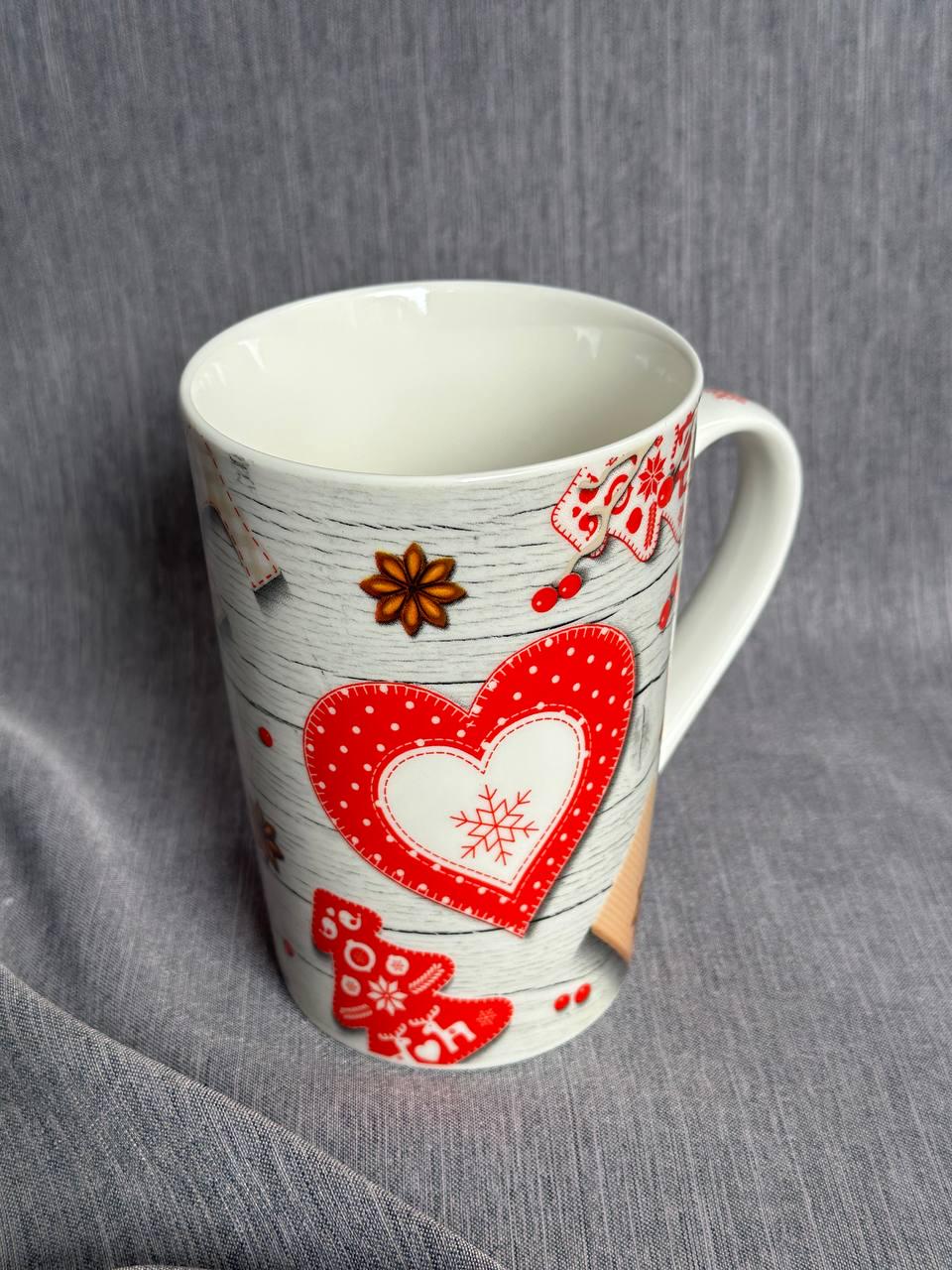 Чашка новогодняя Tanto керамика в подарочной упаковке 350 мл (T3694-1)