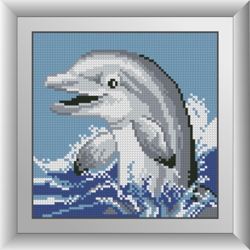 Алмазная мозаика Dream Art Дельфинчик 19x19 см (DA.30065)