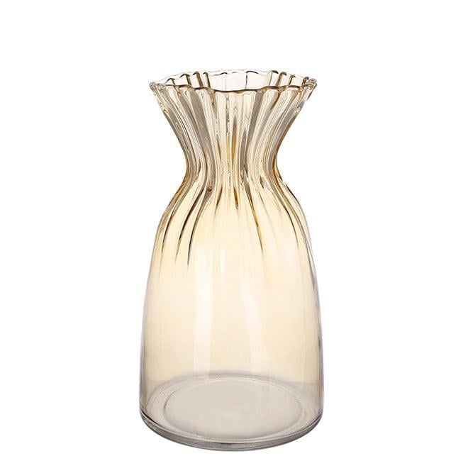 Ваза стеклянная Flora Грейс 25,5 см Коричневый (32957)