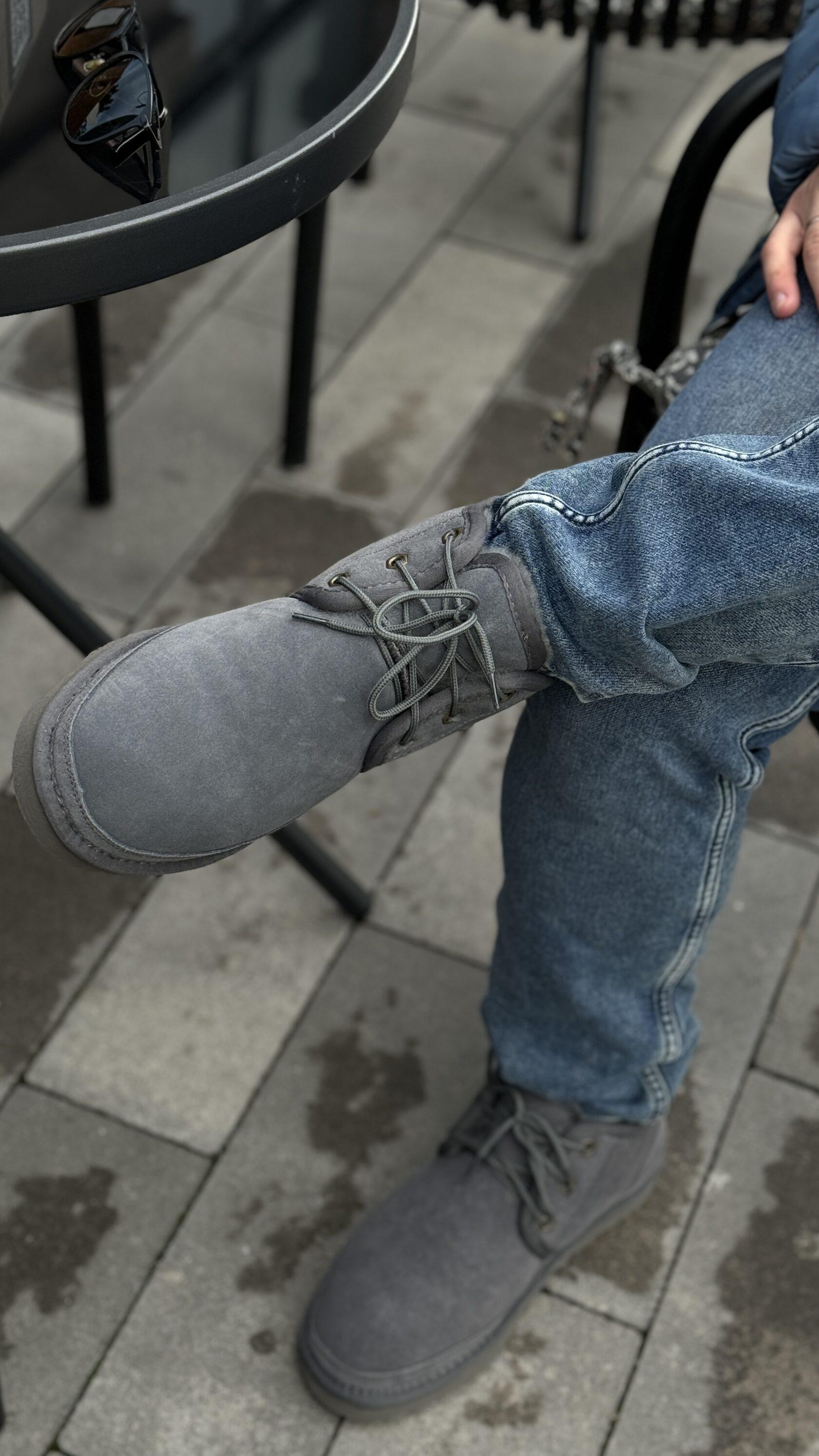 Угги мужские короткие GaLosha CORD на шнуровке р. 44 Серый (23450585) - фото 4 Угги мужские короткие GaLosha CORD на шнуровке р. 44 Серый (23450585) - фото 4