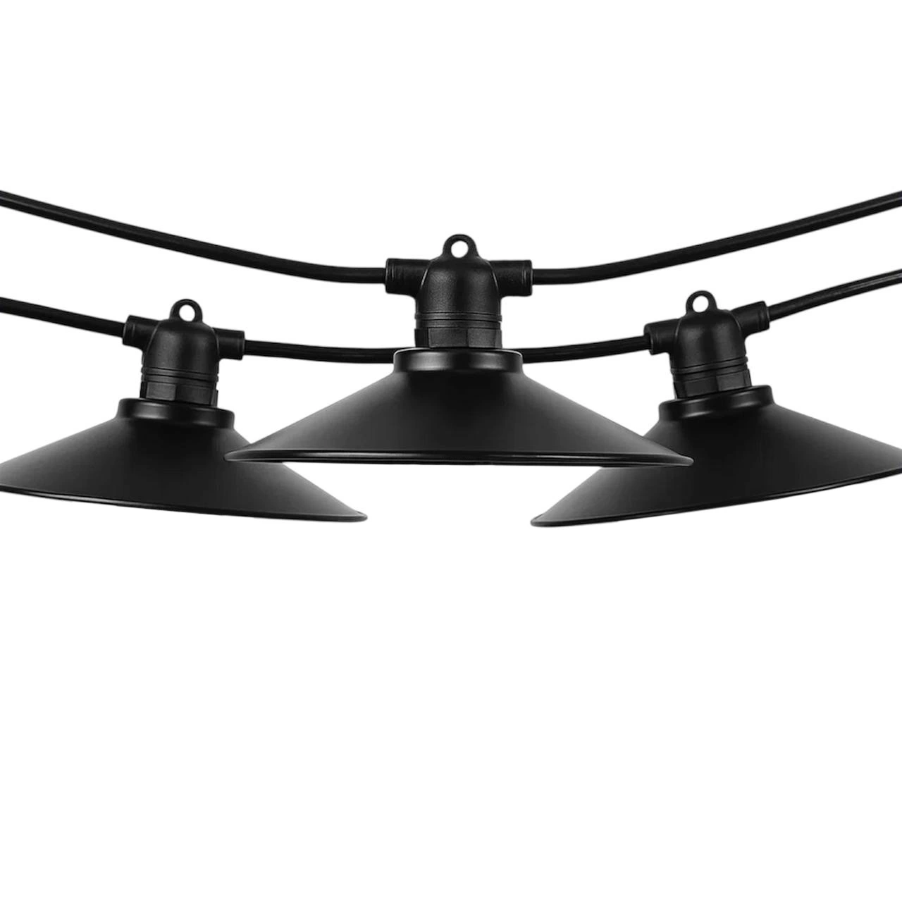 Гирлянда-ретро уличная Premium Е27 с абажурами IP65 влагозащищенная 5,5 м (7239)