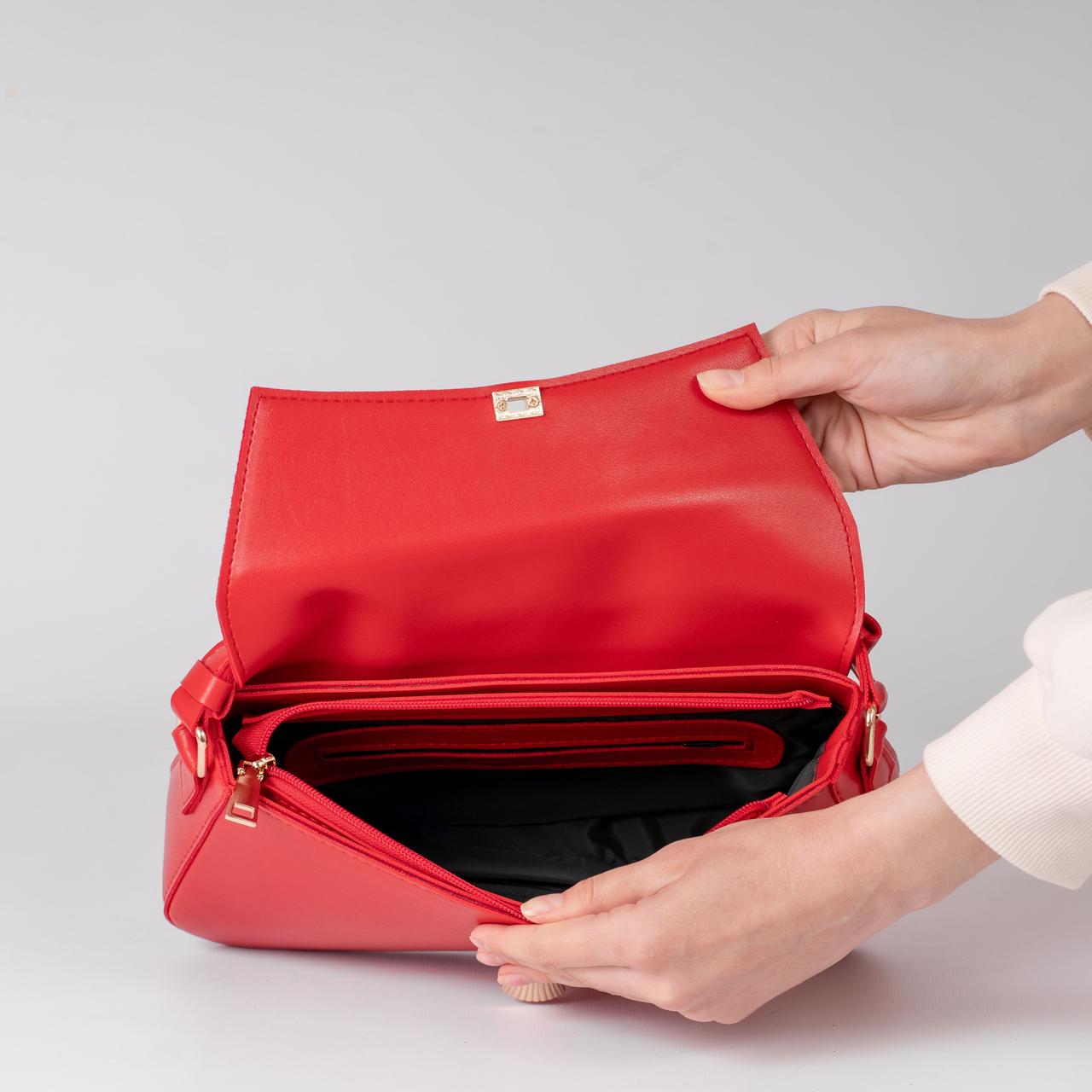 Сумка женская багет XENIA № 28-24 Красный - фото 3 Сумка женская багет XENIA № 28-24 Красный - фото 3