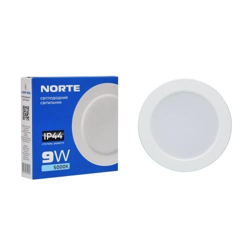 Светильник потолочный NORTE 1-NDP-1604 Круг 9W 5000K IP44 (27552198)