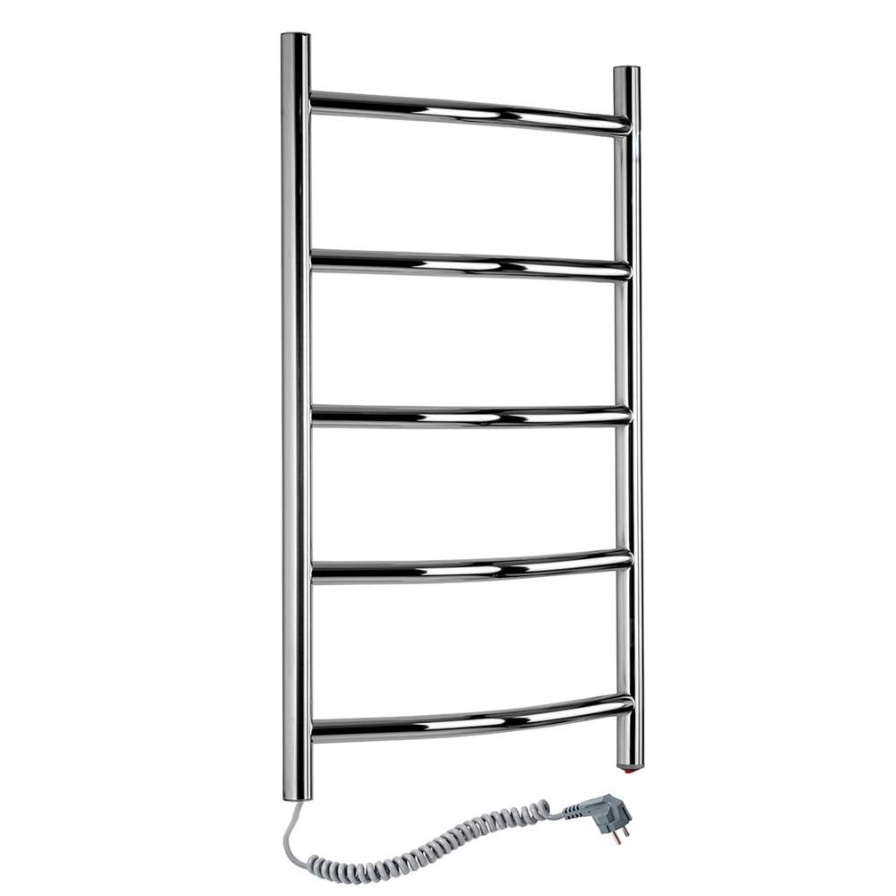 Полотенцесушитель для полотенец электрический SANTAN Лестница Камелия нержавеющая сталь левосторонняя 480х800 мм (113208)