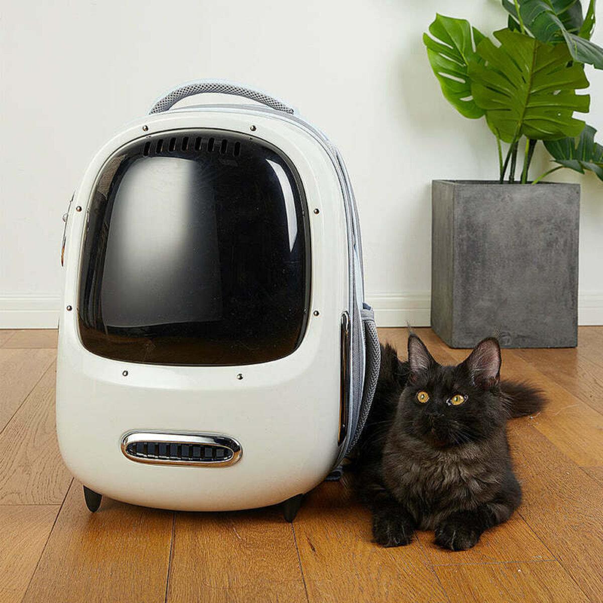 Рюкзак-переноска для животных PETKIT Breezy2 Smart Cat Carrier White (P7704-W) - фото 4 Рюкзак-переноска для животных PETKIT Breezy2 Smart Cat Carrier White (P7704-W) - фото 4