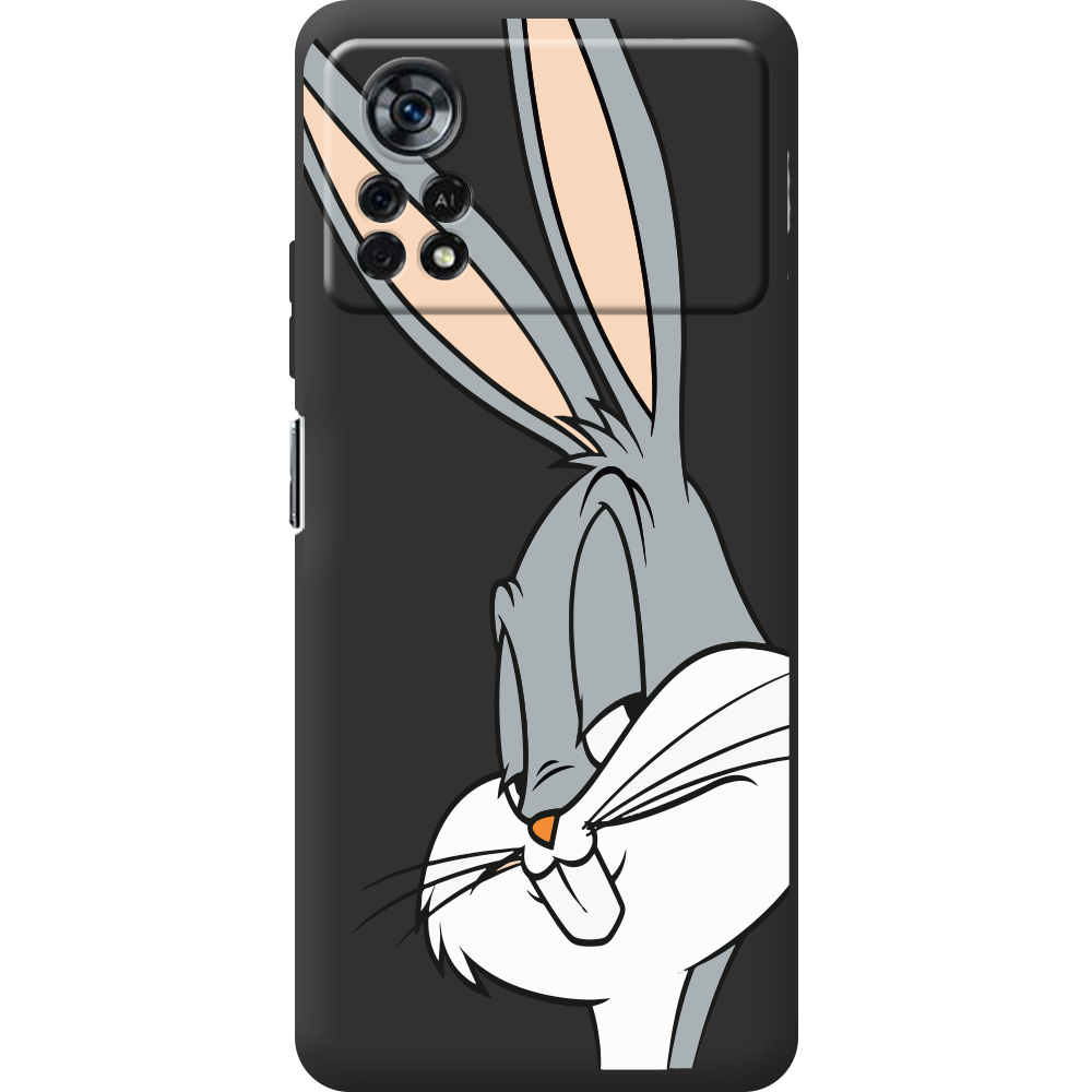 Чехол BoxFace Xiaomi Poco X4 Pro 5G Lucky Rabbit Черный силикон (44305-bk81-44306)
