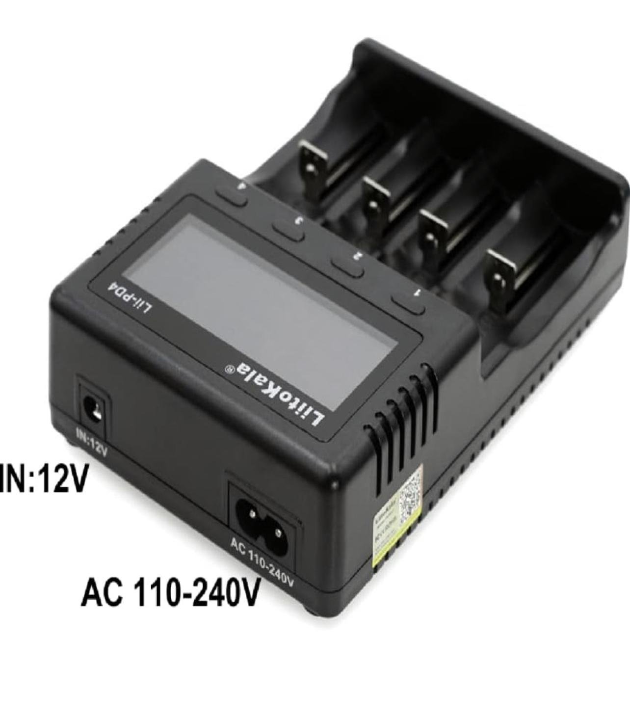 Зарядное устройство Kayfovo для аккумуляторных батарей АА/AAA с быстрой зарядкой LCD дисплеем Liitokala PD4 (28927) - фото 5 Зарядное устройство Kayfovo для аккумуляторных батарей АА/AAA с быстрой зарядкой LCD дисплеем Liitokala PD4 (28927) - фото 5