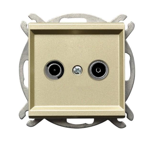 Розетка TV Ospel Sonata без рамки Золотой (29176579)