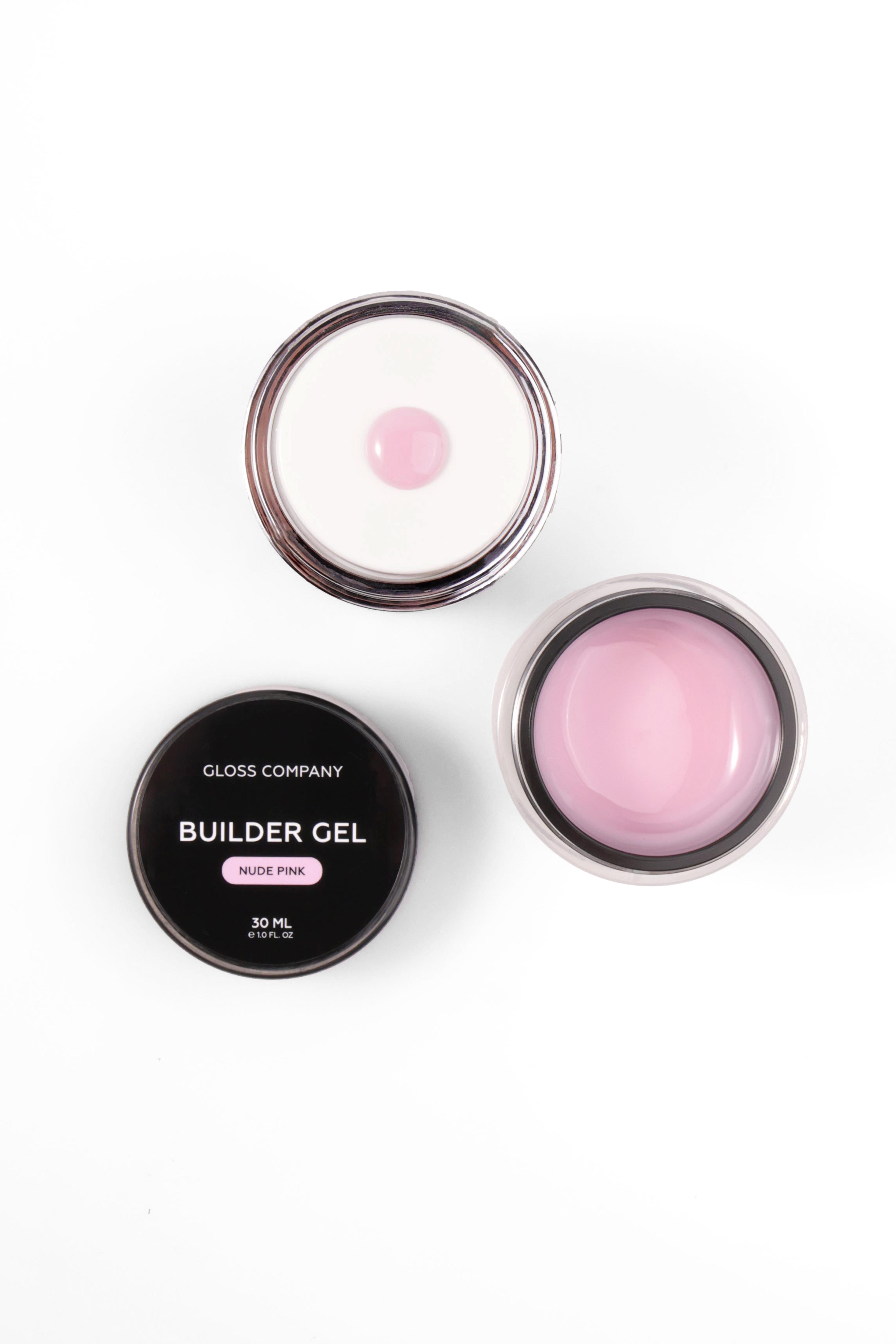 Однофазный гель для наращивания и моделирования ногтей GLOSS COMPANY Builder Gel Nude Pink с помпой 30 мл (48570)
