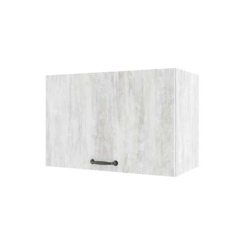 Шкаф навесной на кухню под вытяжку 600х317х404 мм Бетон (H-18)