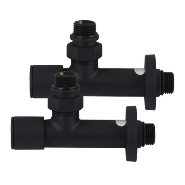 Набор вентильных угловых кранов с американкой Solomon 7777 1/2" Черный - фото 3 Набор вентильных угловых кранов с американкой Solomon 7777 1/2" Черный - фото 3