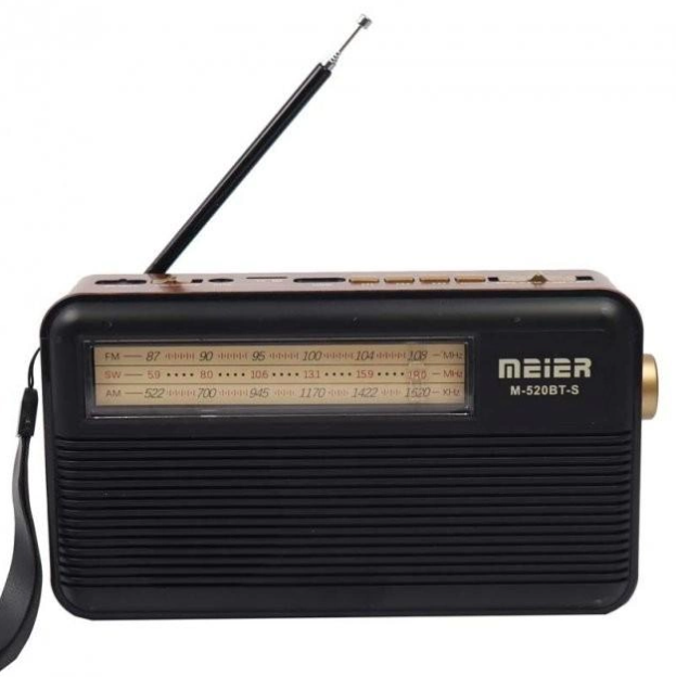 Радіоприймач акумуляторний M-520BTS Ретро FM/AM/SW Bluetooth із сонячною зарядкою - фото 2 Радіоприймач акумуляторний M-520BTS Ретро FM/AM/SW Bluetooth із сонячною зарядкою - фото 2