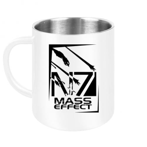 Чашка металлическая Mass effect N7 300 мл Белый (13735373-1-49518) - фото 1 Чашка металлическая Mass effect N7 300 мл Белый (13735373-1-49518) - фото 1