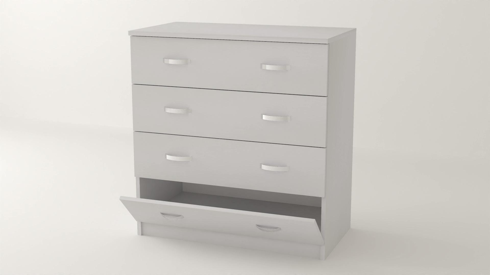 Комод Алекса ВК-20 90х45х90 см Белый (61008) - фото 1 Комод Алекса ВК-20 90х45х90 см Белый (61008) - фото 1