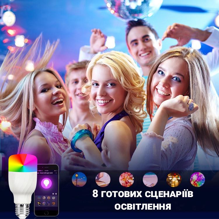 Розумна WiFi LED лампочка USmart Bulb-01w світлодіона смарт-лампа  з підтримкою Tuya для Android/iOS - фото 11