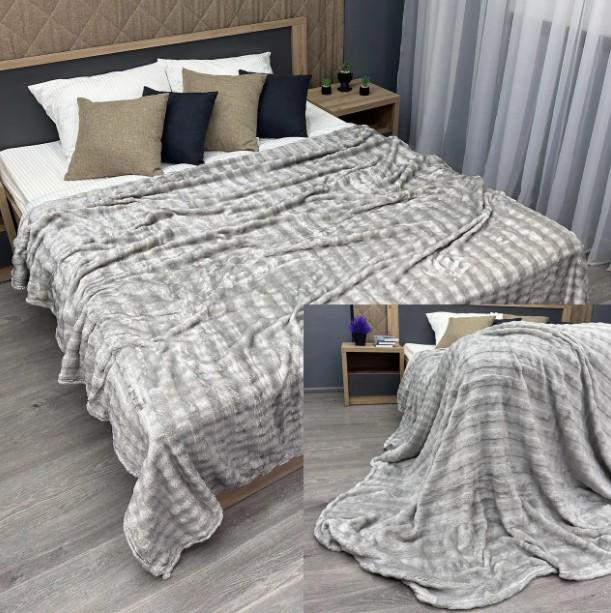 Покривало на ліжко Soft Night 200х230 см Світло-сірий (87-138) - фото 5 Покривало на ліжко Soft Night 200х230 см Світло-сірий (87-138) - фото 5