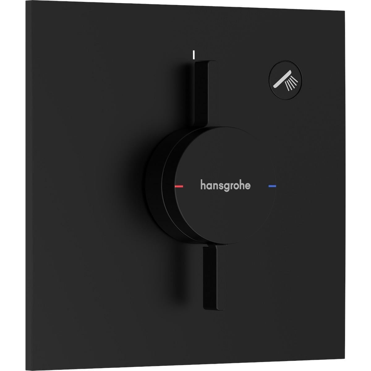 Смеситель для душа Hansgrohe DuoTurn E термостатический Черный матовый (37462591)