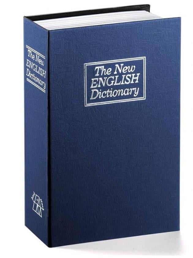 Книга-сейф з кодовим замком Англійський словник 18 см Blue (127801)