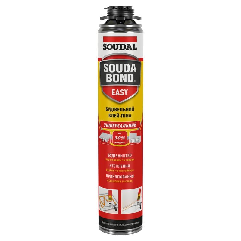 Піна-клей універсальна Soudal Soudabond EASY Gun пістолетна 750 мл Помаранчевий (000010000000802ETB)