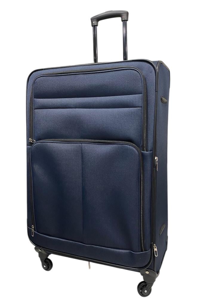 Чемодан большой TAG JB1001 полиэстер L Темно-синий - фото 1
