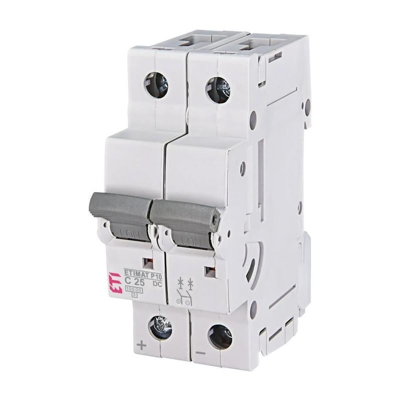 Автоматический выключатель ETI ETIMAT P10 2P 25A 10kA C DC 220V (1903232)