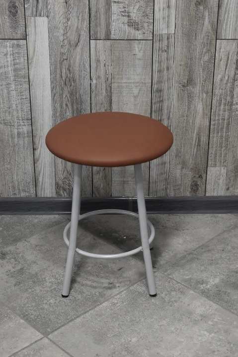 Табурет кухонний Муза з м'яким сидінням 30х45 см Коричневий/Сірий (28374262)