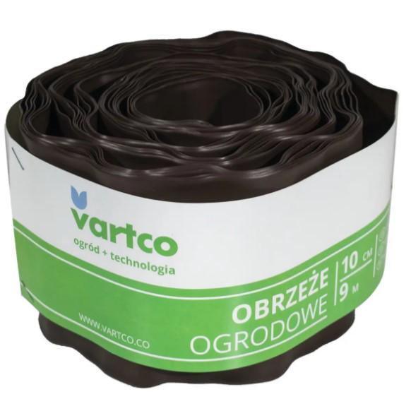 Бордюрная лента VARTCO 9 м х 10 см Коричневый (БОРЛ0004)