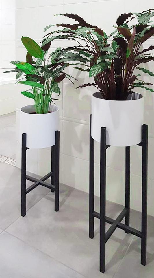 Подставка для цветов Orizon LOFT X из металла 30х30х30 см Черный матированный - фото 4 Подставка для цветов Orizon LOFT X из металла 30х30х30 см Черный матированный - фото 4