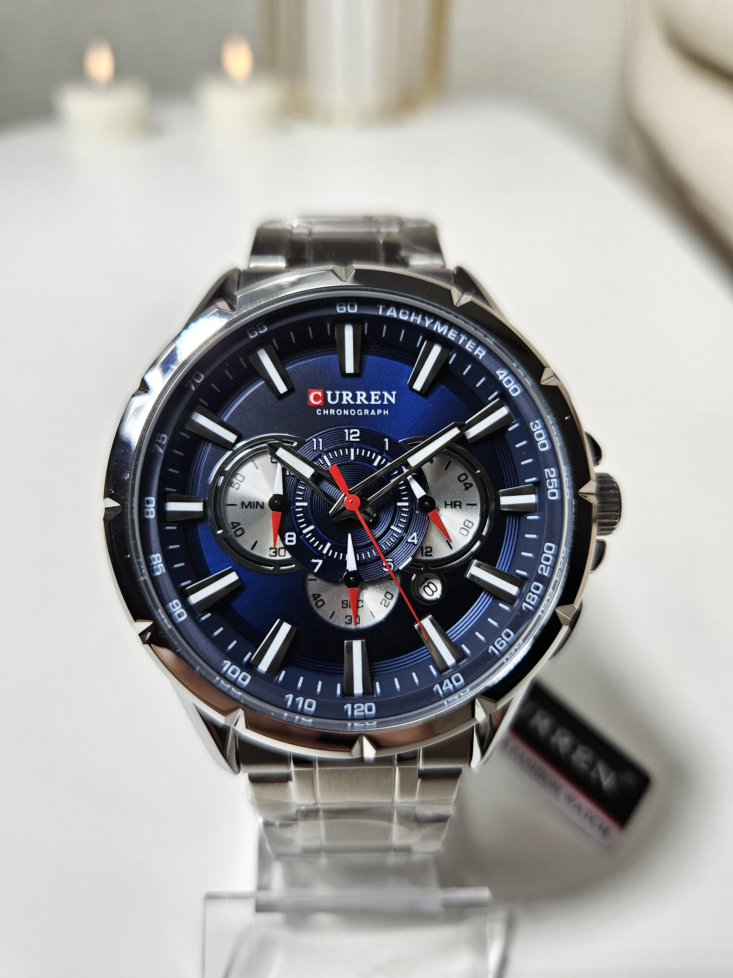 Наручний годинник чоловічий Сurren Rodos Срібний (1113) - фото 2