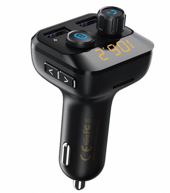 FM-трансмиттер Remax with bluetooth FM RCC105 2 USB 3,4 A (532804)