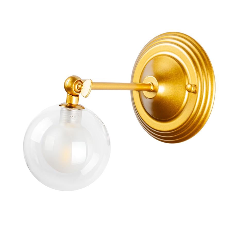 Бра 761W140F2-1 GD/CLWH комбинированный Золотой/Прозрачный/Белый