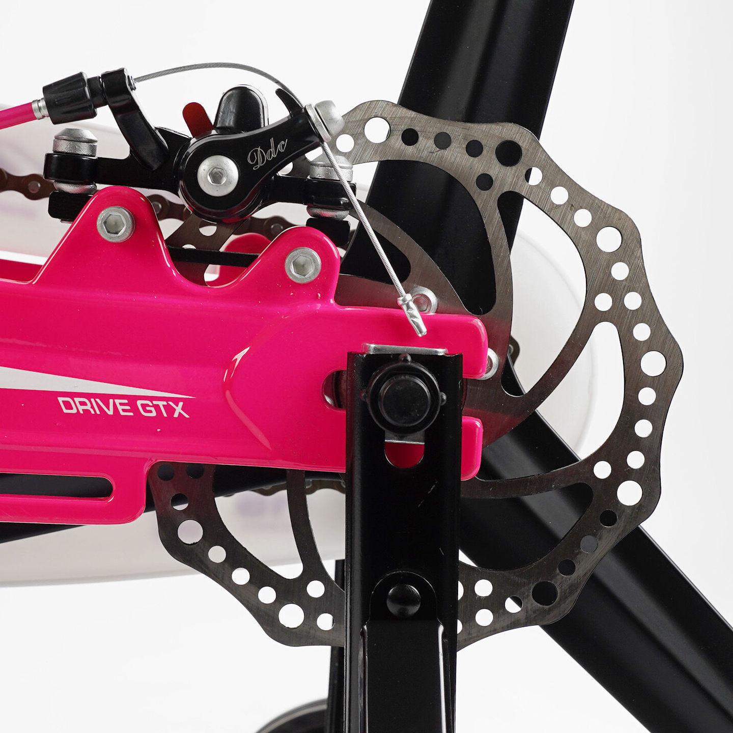 Велосипед двухколесный Corso Connect 20" детский магниевый Малиновый - фото 4