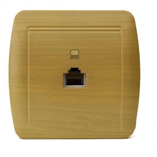 Розетка компьютерная Demed 711-4700-139 Клен (00000039507)