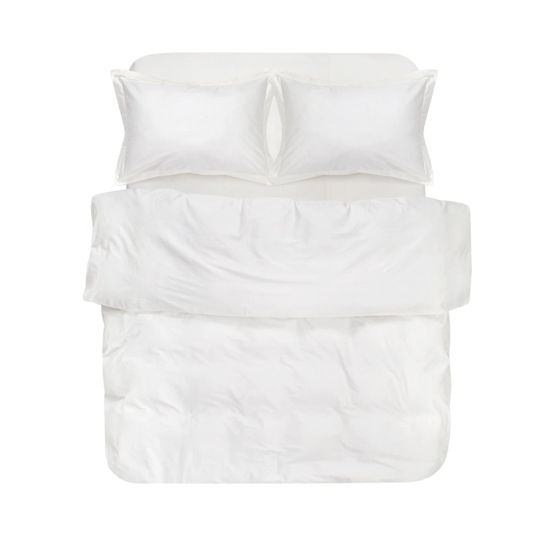 Комплект постельного белья сатин Lotus Home White Collection Classic евро Молочный (svt-2000022332835)