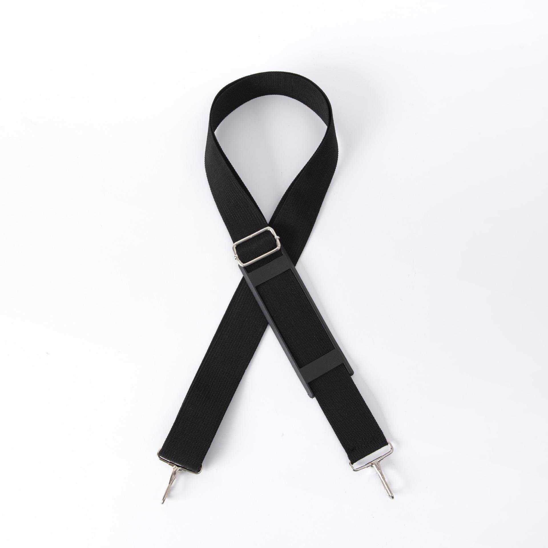 Ремень регулируемый для дорожной или спортивной сумки с наплечником металл 3,8x137 см Черный (IBX007B) Ремень регулируемый для дорожной или спортивной сумки с наплечником металл 3,8x137 см Черный (IBX007B)
