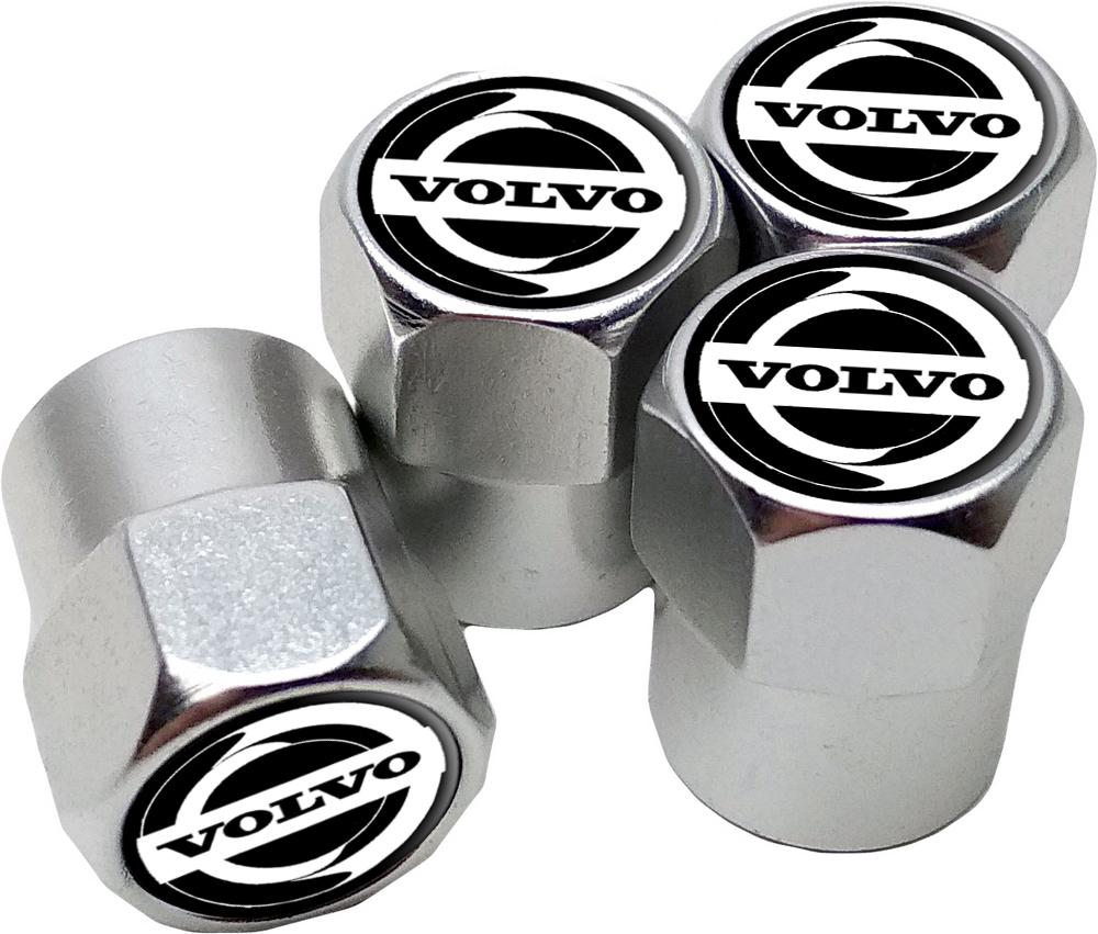 Колпачки на ниппель СlassyCap Volvo 4 шт. Silver (16551)